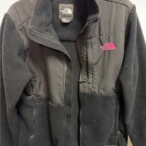 The North Face Black and Pink Fleece Jacket